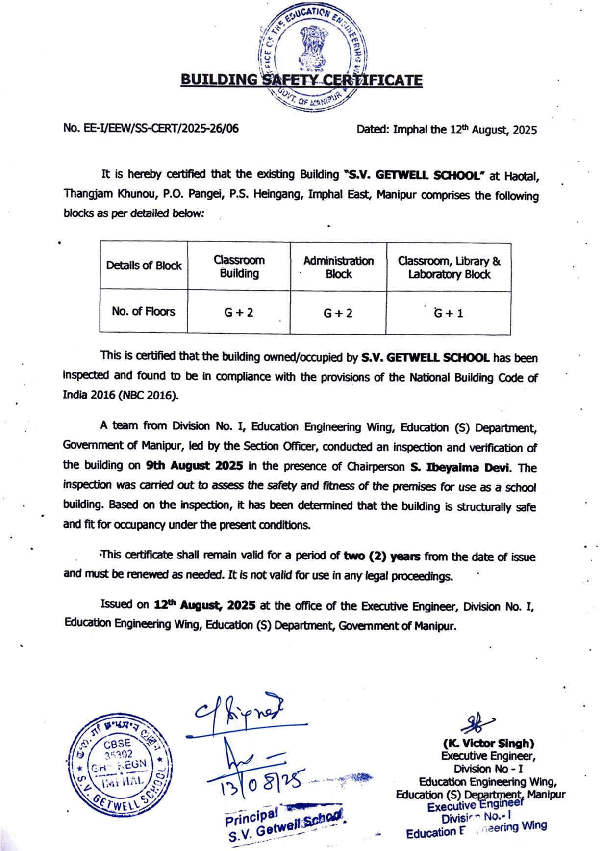 Building Safety Certificate Building Safety Certificate