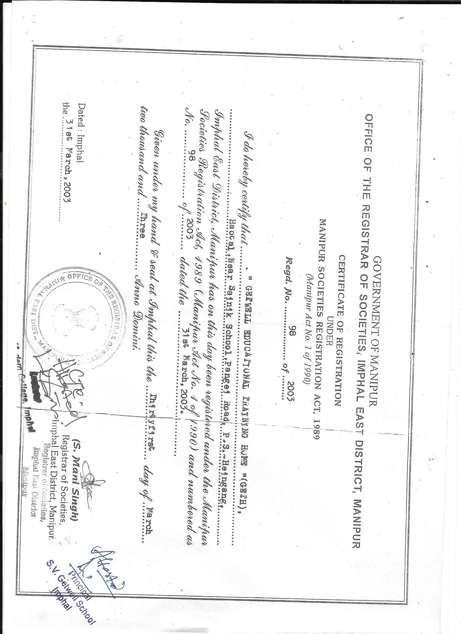 Society Registartion Society Registartion